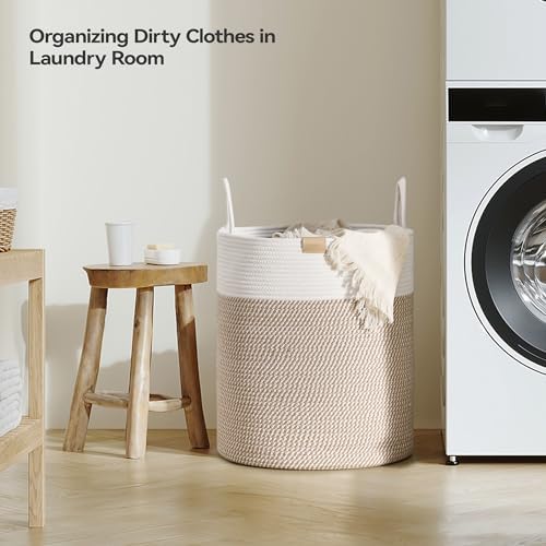 Nunsino Laundry Hamper 62L, Large Laundry Basket - Image 3