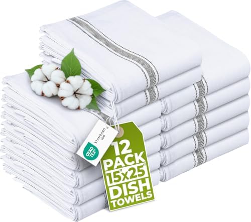 Utopia Towels Grey Dish Towels 100% Ring Spun Cotton by Unknown