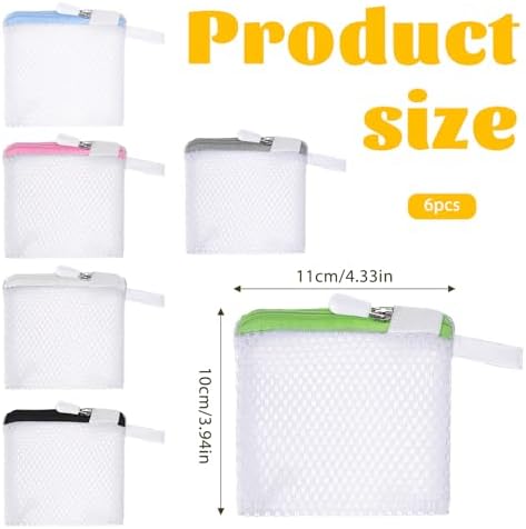 6 Pcs Small Mesh Laundry Bag Lingerie Bags - Image 2
