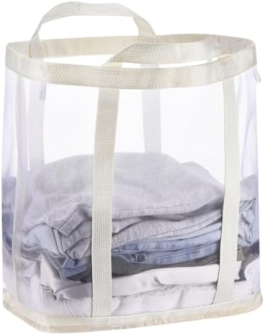 uxcell Collapsible Laundry Basket, Mesh Hamper by uxcell