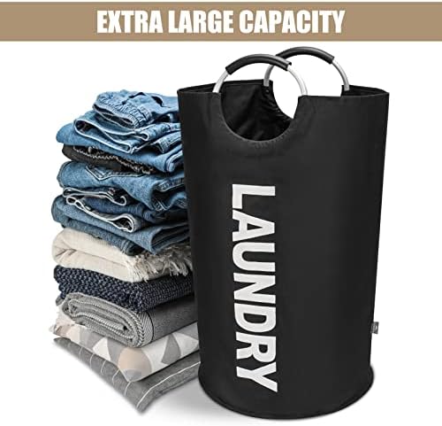 DOKEHOM 90L Large Laundry Basket Bag, Collapsible Tall Hamper - Image 5