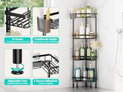 HapiRm Standing Shower Caddy Corner - Image 2