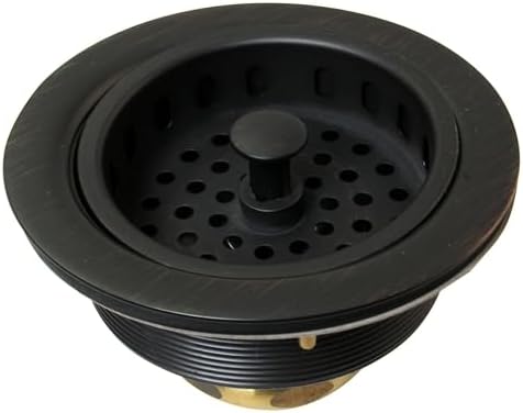 Westbrass A214-12A 3-1/2" Post Style Large Kitchen Sink Basket Strainer by Westbrass