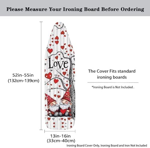 Gnome Ironing Board Cover Love Heart Ironing Board Pad Protective Cover - Image 5