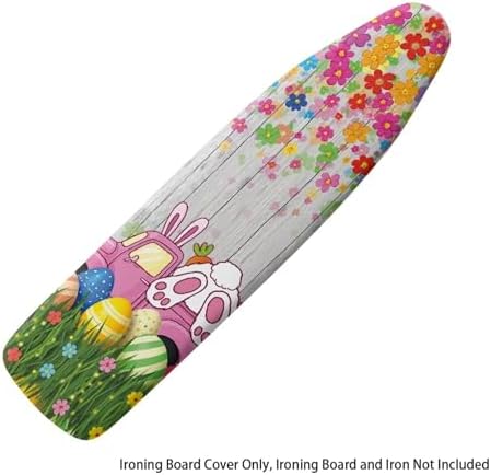 Bunny Ironing Board Cover Easter Standard Size Wood Print Ironing Board Dust - Image 6