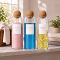 3 Pcs 50.7 oz Glass Laundry Detergent Dispenser by Sunnychicc
