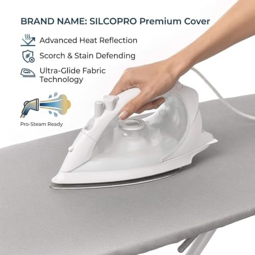 Insulated Mini Ironing Board Cover and Pad 11.8x35.4-15.7x43.3 Inch, 100% - Image 5