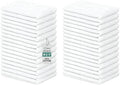 ZUPERIA Terry Towels Pack of 24 100% Cotton Terry Barmop Towels by Zuperia
