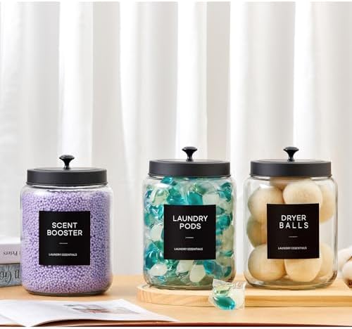 Glass Jars Laundry Containers - Image 7