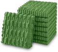 kimteny Microfiber Dish Cloths for Washing Dishes 8 Pack, Dark Green by kimteny