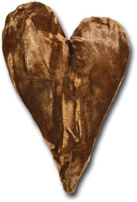 4" Handmade Velvet Essence Heart Sachet Pillow – Flaxseed Fill, Lavender Scented by CandiAndi