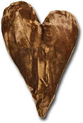 6" Handmade Velvet Essence Heart Sachet Pillow – Flaxseed Fill, Lavender Scented by CandiAndi