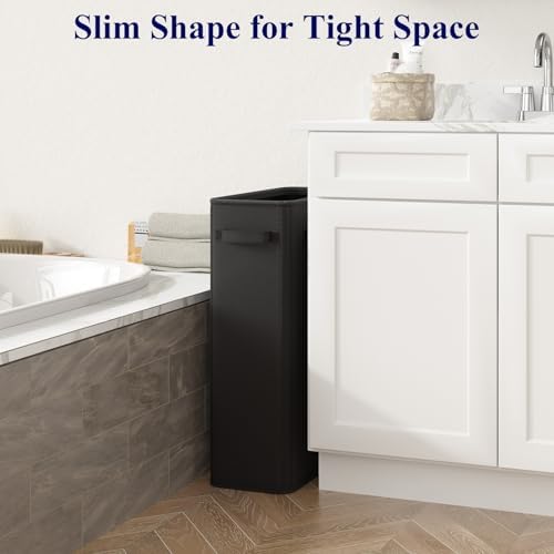 Optish 50L Slim Laundry Hamper, Small Laundry Basket - Image 2