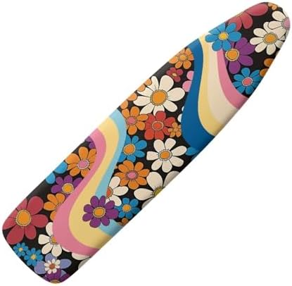 Daisy Stripe Printed Ironing Board Cover, Lightweight Breathable Ironing Board by Wanzuoeng