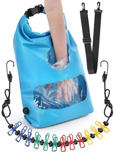 Saillong Portable Travel Washing Machine Bag & Retractable Clothesline by Saillong