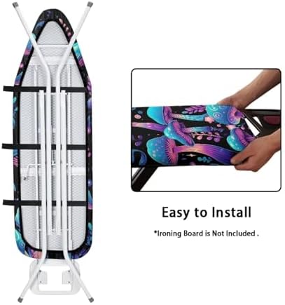 GLENLCWE Blue Mushroom Ironing Board Cover - Image 4