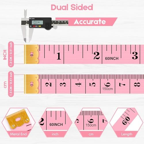 iBayam Soft Tape Measure 60" Double Scale Body & Sewing Tape - Image 3
