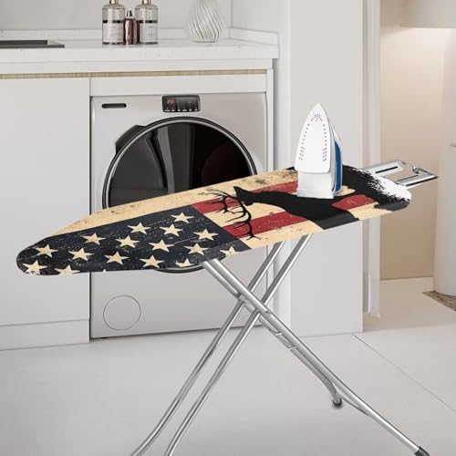 Moose Ironing Board Covers Standard Size Flag Ironing Board Topper Scorch Dust - Image 2