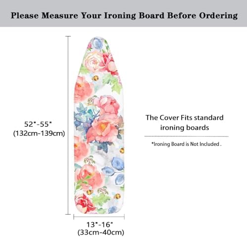Flower Ironing Board Cover Heavy Duty Iron Board Cover Standard Boards Covers - Image 5