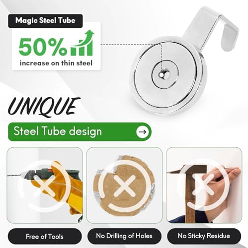 Neosmuk Magnetic Hooks Steel Tube Design - Image 3