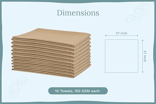 Organic Cotton Beige Flour Sack Towels - Image 4