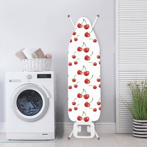Cherry Print Durable Thick Padding Ironing Board Covers Stain Resistant Hook - Image 4