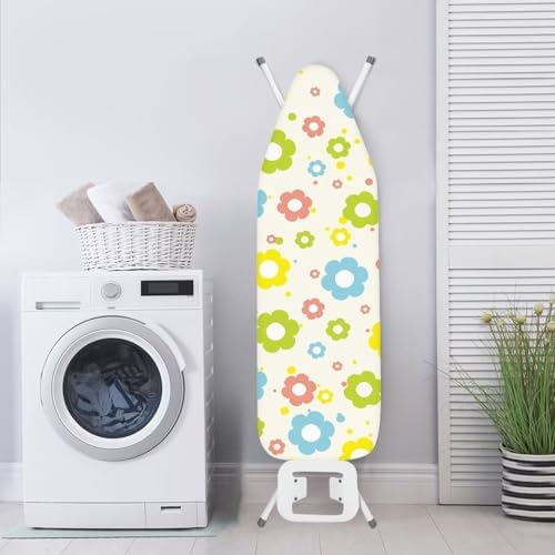 Colorful Hippie Flowers Ironing Board Cover and Pad Soft Fabric Cover - Image 4