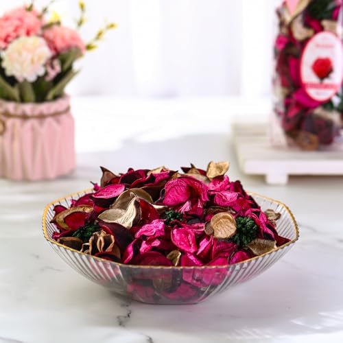 Nuanchu 6 Pcs Potpourri Bags Rose Red Potpourri Bowl Filler Rose Scented Dried - Image 4