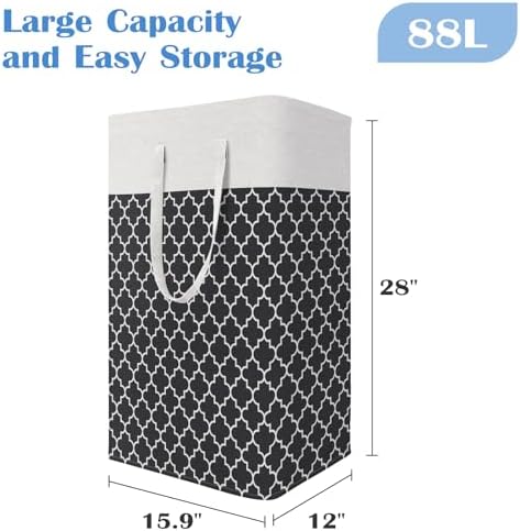 BlissTotes 3-Pack Laundry Basket, Collapsible Laundry Hamper - Image 2