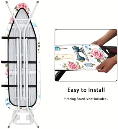 Nuxovilar Sewing Mannequin Floral Ironing Board Cover 15x54 Polyester - Image 5