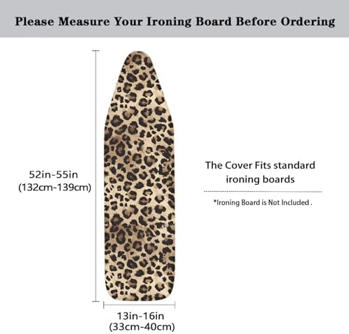 Cute Leopard Print Ironing Board Cover Stylish - Image 5