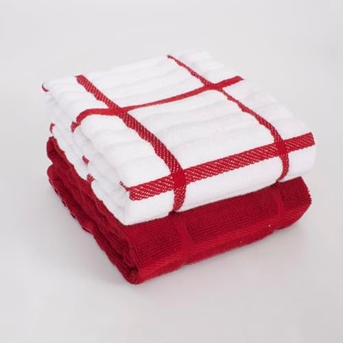 All-Clad Solid & Coordinate Kitchen Towels: Highly Absorbent, Super Soft Long - Image 2