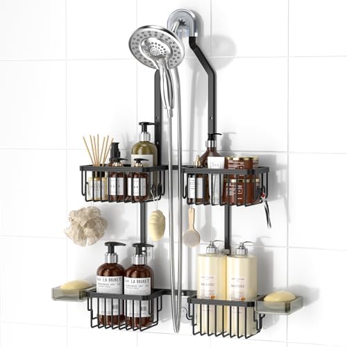 Adjustable Aluminum Shower Caddy Hanging by REINHARDT