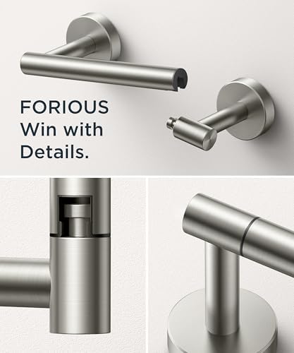 FORIOUS Commercial Toilet Paper Holder Wall Mount Bathroom Tissue Holder - Image 5