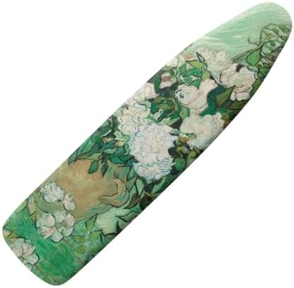 White Rose Ironing Board Cover Dust Covers 15 x 54 Heavy Duty Iron Board Covers by Oamsistay