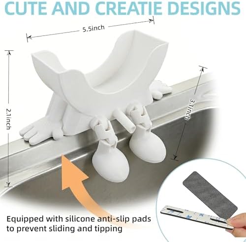 Cute Smiley Sponge Holder, Kitchen Sink Caddy - Image 2