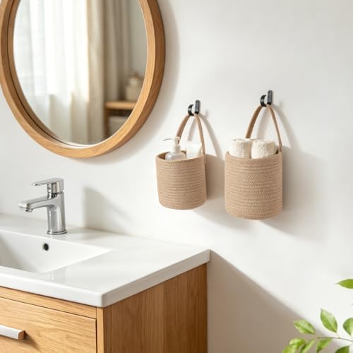 Dahey 3 Pcs Woven Hanging Wall Baskets - Image 2