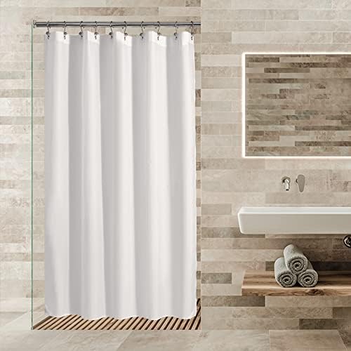 ALYVIA SPRING 54x78 Stall Waterproof Fabric Shower Curtain or Liner White - Image 6