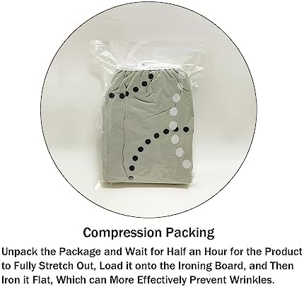 Ironing Board Cover and Pad Standard Size 15" x 54", 3 Pairs of Hook and Loop - Image 6