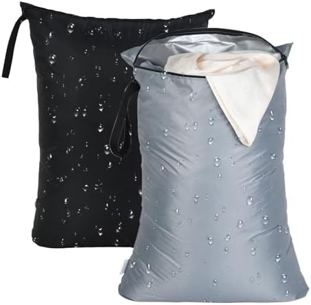 OTraki 2Pcs Exlarge Wet Bag 24x32 inch Reusable Waterproof Wet Dry Bag by OTraki