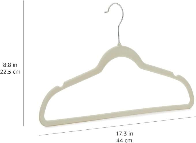 Amazon Basics Slim Velvet Non-Slip Space Saving Suit Clothes Hangers, Closet - Image 5