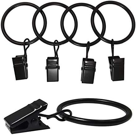 120 Pack Curtain Rings with Clips, Drapery Clips with Rings, Drapes Rings 1.26 - Image 7