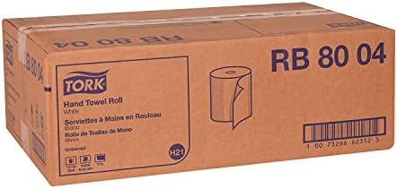 Tork Paper Hand Towel Roll White H21, 100% Recycled Fiber, 6 Rolls x 800 ft - Image 3