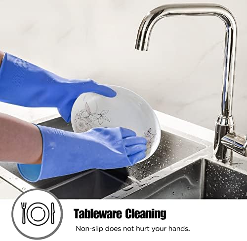 Rubber cleaning gloves 3 or 6 Pairs - Image 4