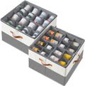 INSTY 2 Pack Shoe Organizer for Closet, Fits up to 32 Pairs, Adjustable by INSTY
