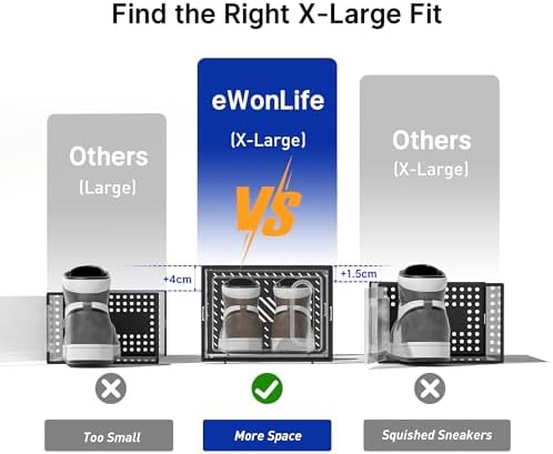 eWonLife Large Shoe Organizer Storage Box - Image 2