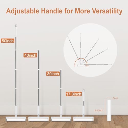 50" Large Lint Roller for Floor, 9.45'' Extendable Lint Roller - Image 2