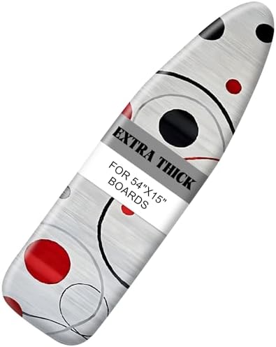 Ironing Board Cover 15"x54"，Standard Ironing Board Replacement Cover，Easy Fit by seewan