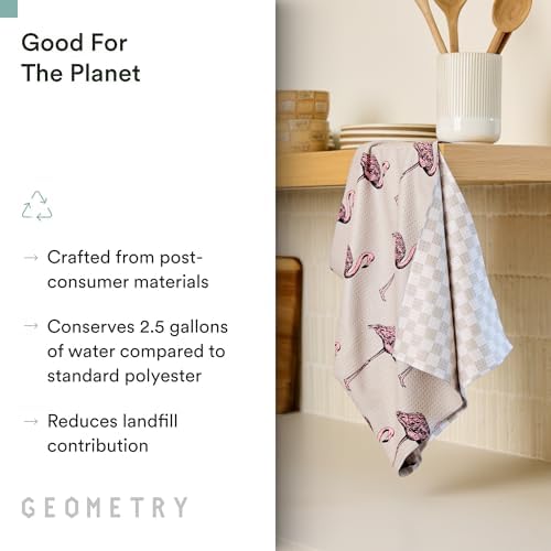 GEOMETRY Tea Towels – Spring & Summer Collection – Quick-Dry, Ultra-Absorbent - Image 3