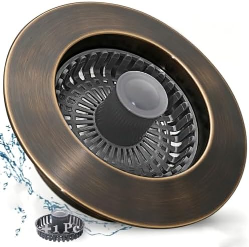 BAOLSLS Kitchen Sink Drain Strainer, 3 in 1 Pop up Kitchen Sink Stopper by BAOLSLS